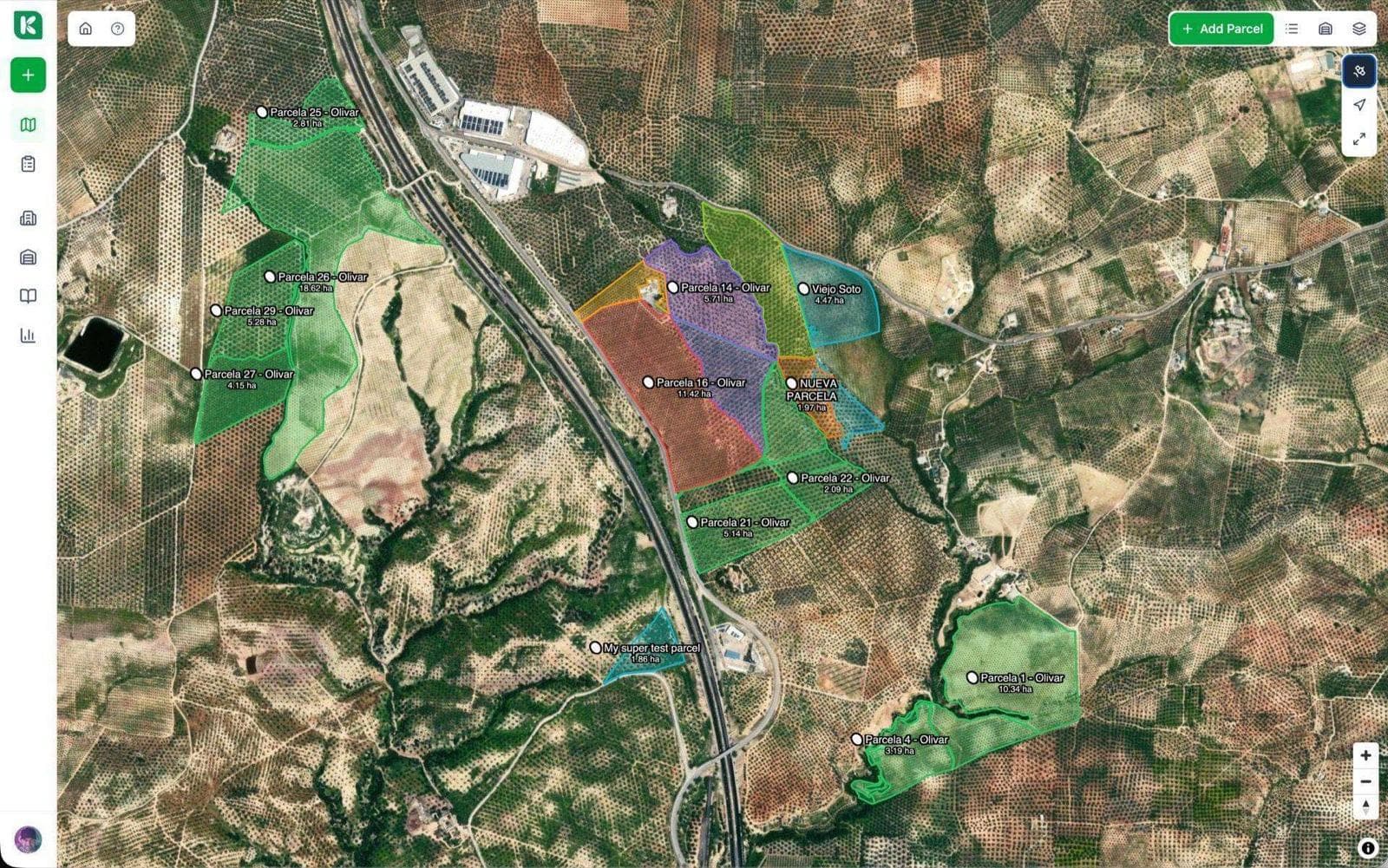 Desktop companion view of the same product. Show the broader dashboard / map / table that the phone screen drills into.